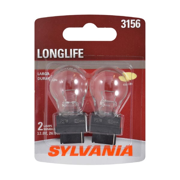 SYLVANIA 3156 Long Life Mini Bulb, 2 Pack, , hi-res
